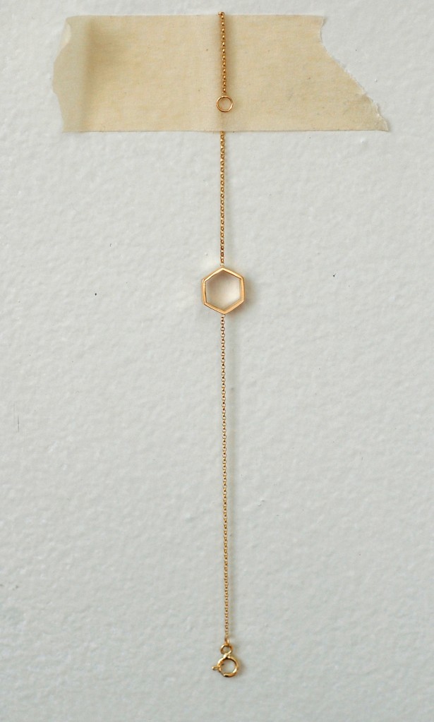 hexagon bracelet handmade in NYC mociun